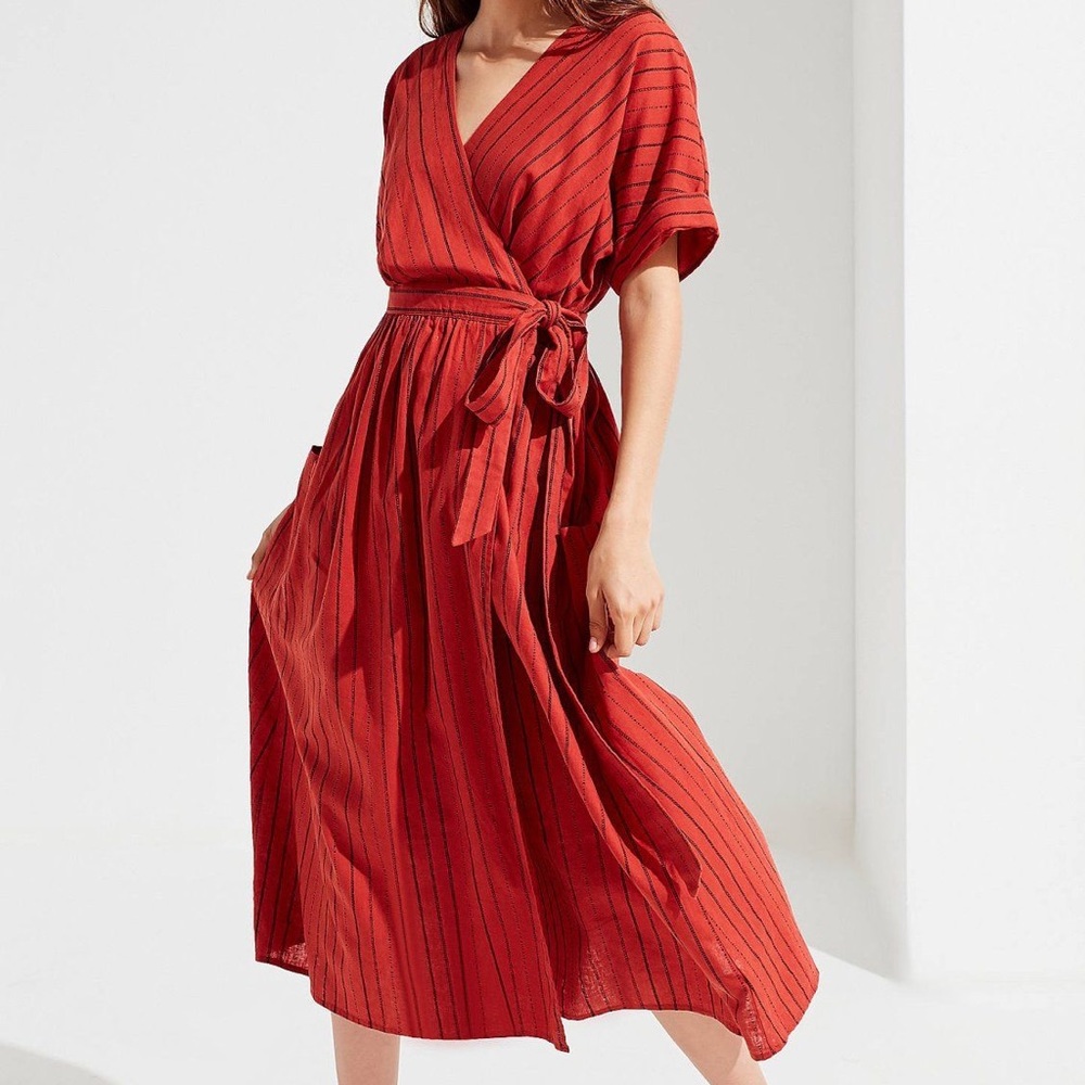 UO Rust Wrap Dress
